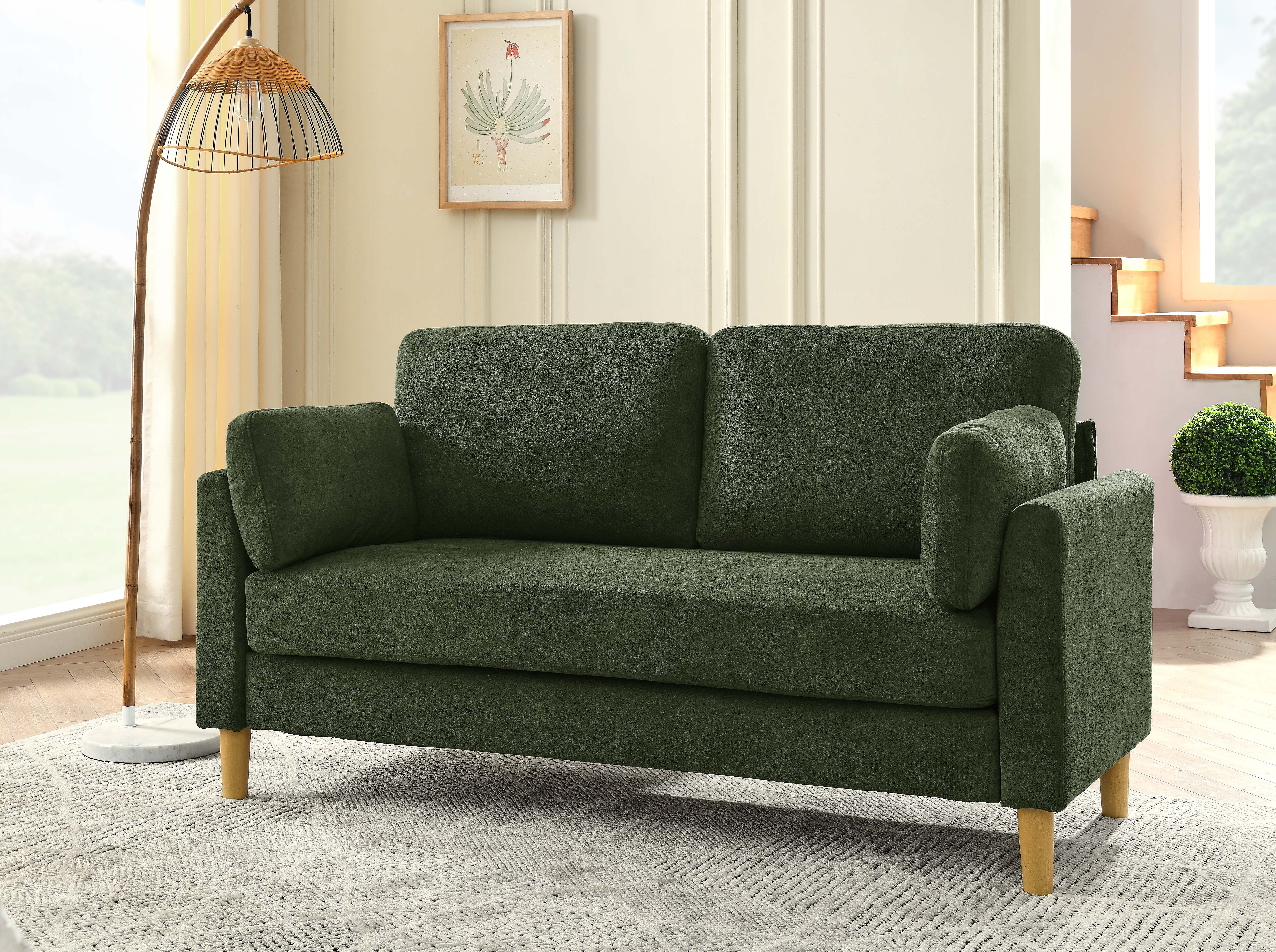 George Oliver Modern Minimalist 2-Seater Sofa & Reviews | Wayfair